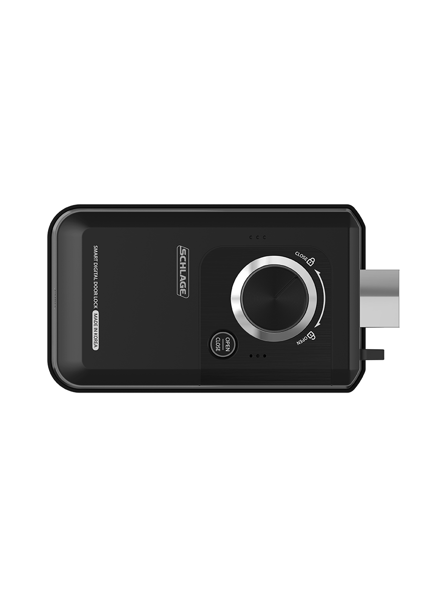 Schlage SDL-510FSB Digital Rim Lock With Fingerprint, PIN Code & Card Key. Remote Control Optional (RXP-10 + RP-20) OR Bluetooth Mobile App Key Optional (RXP-40)