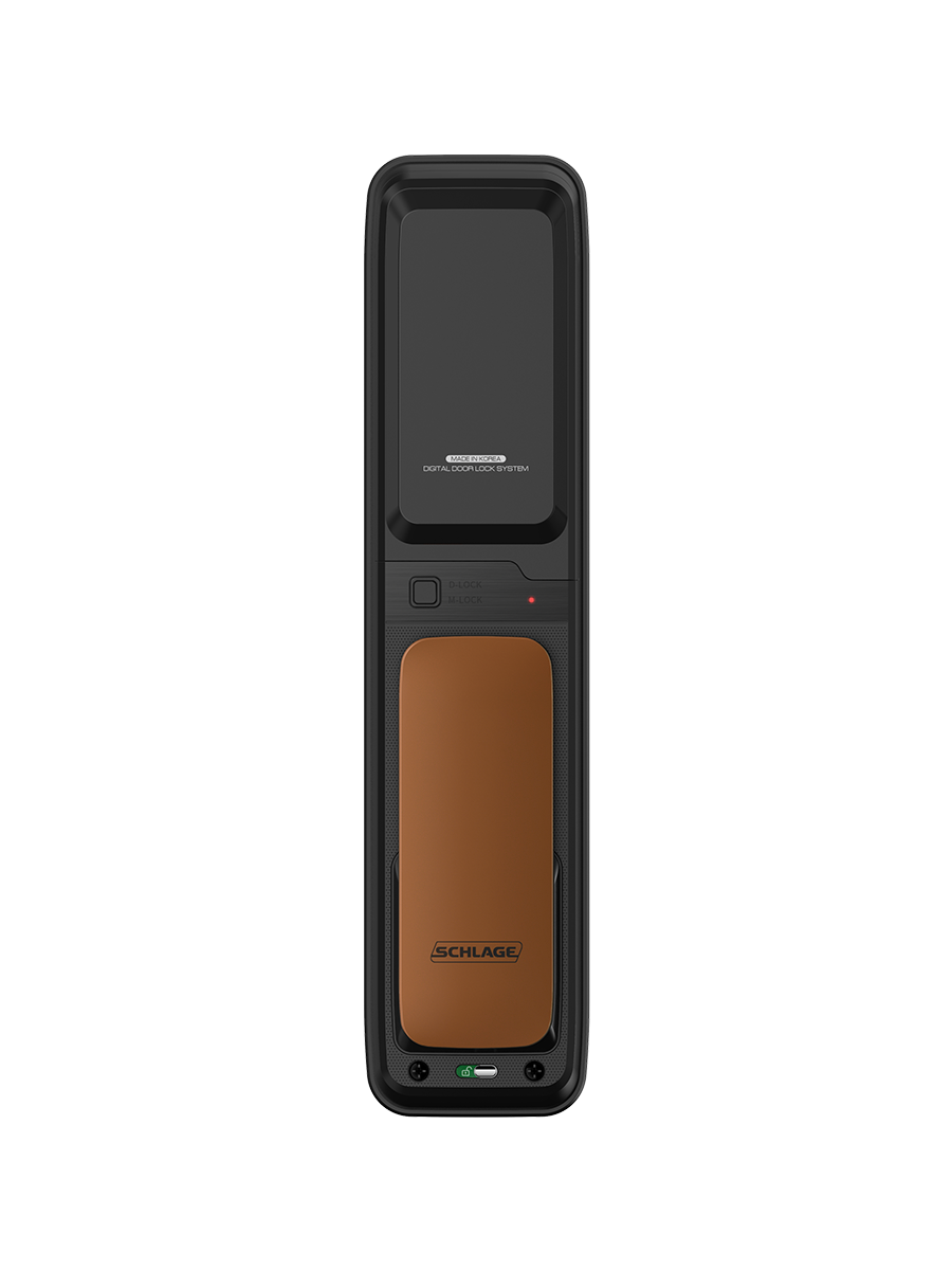 Schlage SDL-7100FYSB Digital Push/Pull Lock With Fingerprint, PIN Code, Card Key & Manual Key. Remote Control Optional (RXP-10 + RP-20) OR Bluetooth Mobile App Key Optional (RXP-40)