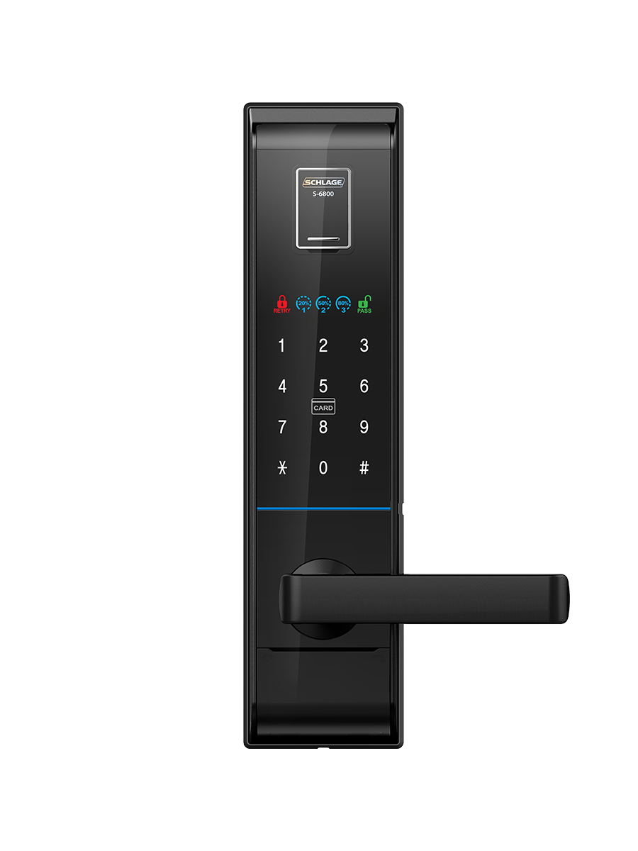 Schlage SDL-6800FYS Digital Smart Lock With Fingerprint, PIN Code, Card Key  & Manual Key