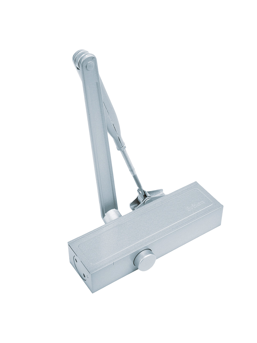 Briton 1130B SES Projecting Arm Closer with spring adjustable size EN 2-6 with backcheck, Clip-on Cover, SES