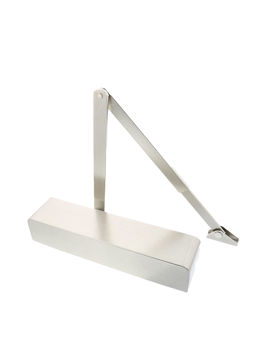 Briton 1130B SES Projecting Arm Closer with spring adjustable size EN 2-6 with backcheck, Clip-on Cover, SES