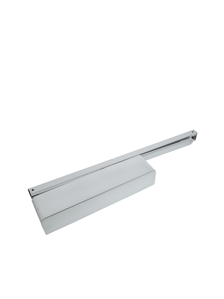 Briton 1130B.T.H. SES Track Arm Door Closer with spring adjustable size EN 2-4 with backcheck, Clip-on Cover, Hold Open SES