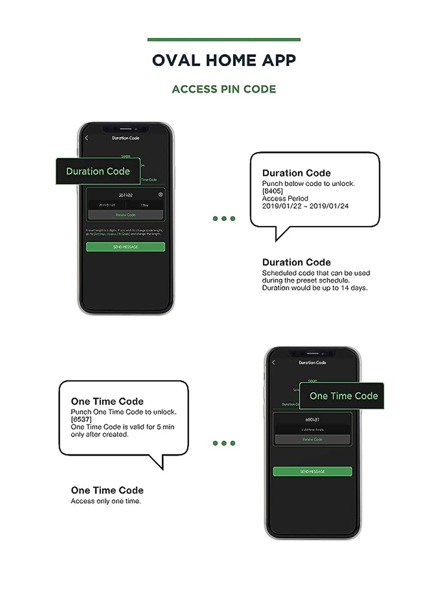 OVAL-IG720B/S/G Oval Bluetooth Digital Door Lock Works With Smartphone Key And Mobile App