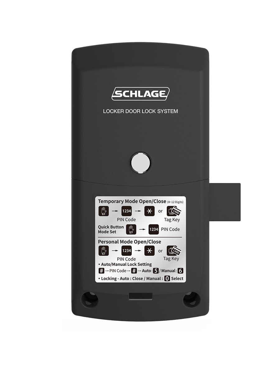 Schlage SDL-1300S Locker Lock-Password+ Smart Card