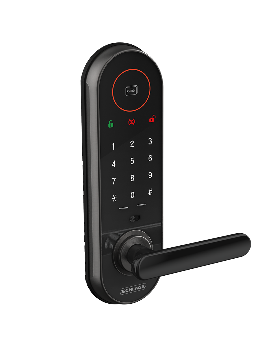 Schlage SDL-5600YSB Digital Touchpad Door Lock With Pin Code, Card Key & Manual Key. Remote Control Optional (RXP-10 + RP-20) OR Bluetooth Mobile App Key Optional (RXP-40)