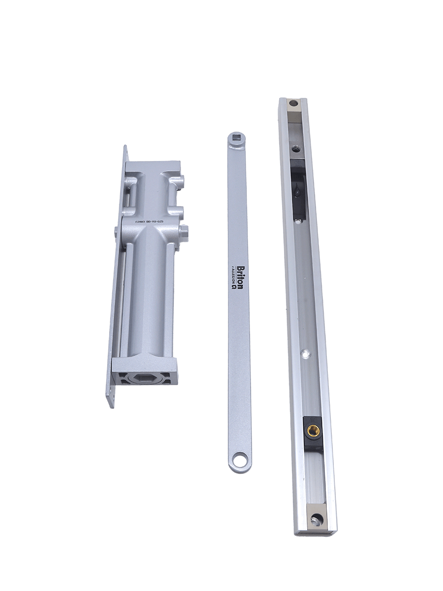 Briton C2803.SES.HO Rack and Pinion Concealed Track arm door closer size, fixed size EN 3 with HO Clip