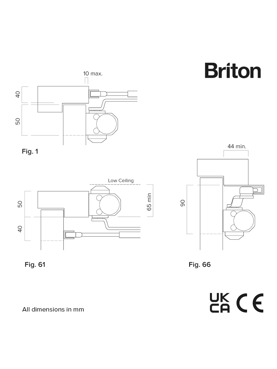 Briton 121CE.SES  Door Closer Fixed Size 3 For Fire Doors