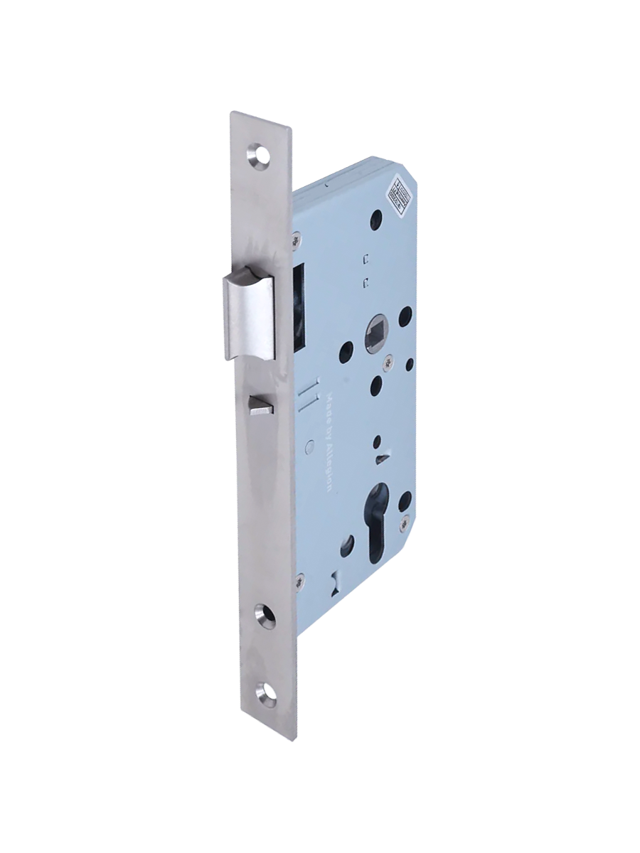 Briton EL3050.60.SS-A24 Nightlatch - Euro Profile 60mm Backset 72mm Centres Square Forend - with anti-thrust 24mm